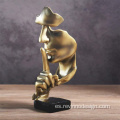 El silencio es la figura de arte abstracto de oro